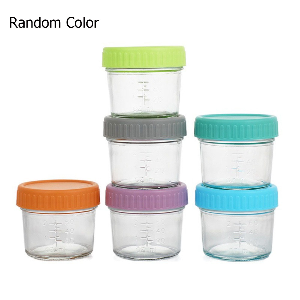 Baby Food Jars - 6pcs Mason Jar Glass Baby Food