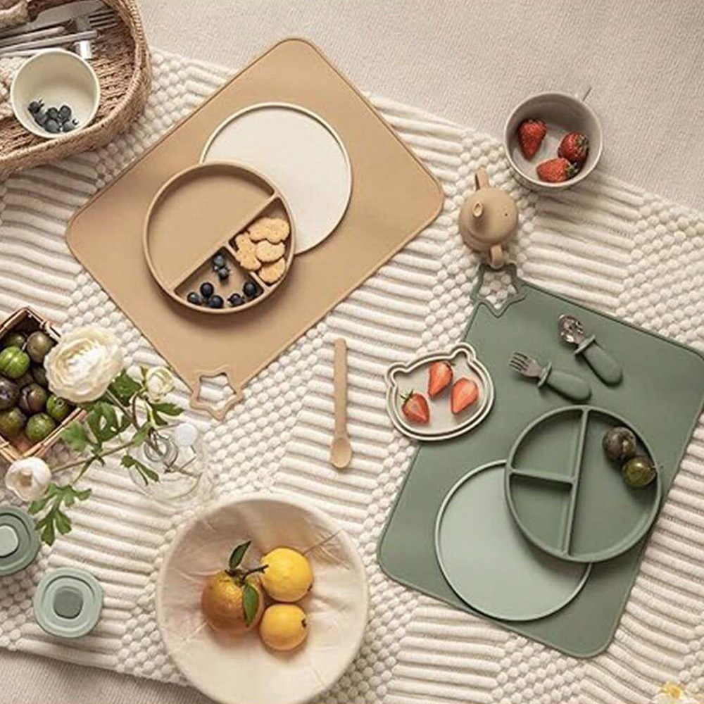 Baby Food In Restaurant - 1PCS Simple Silicone Placemat for Baby,