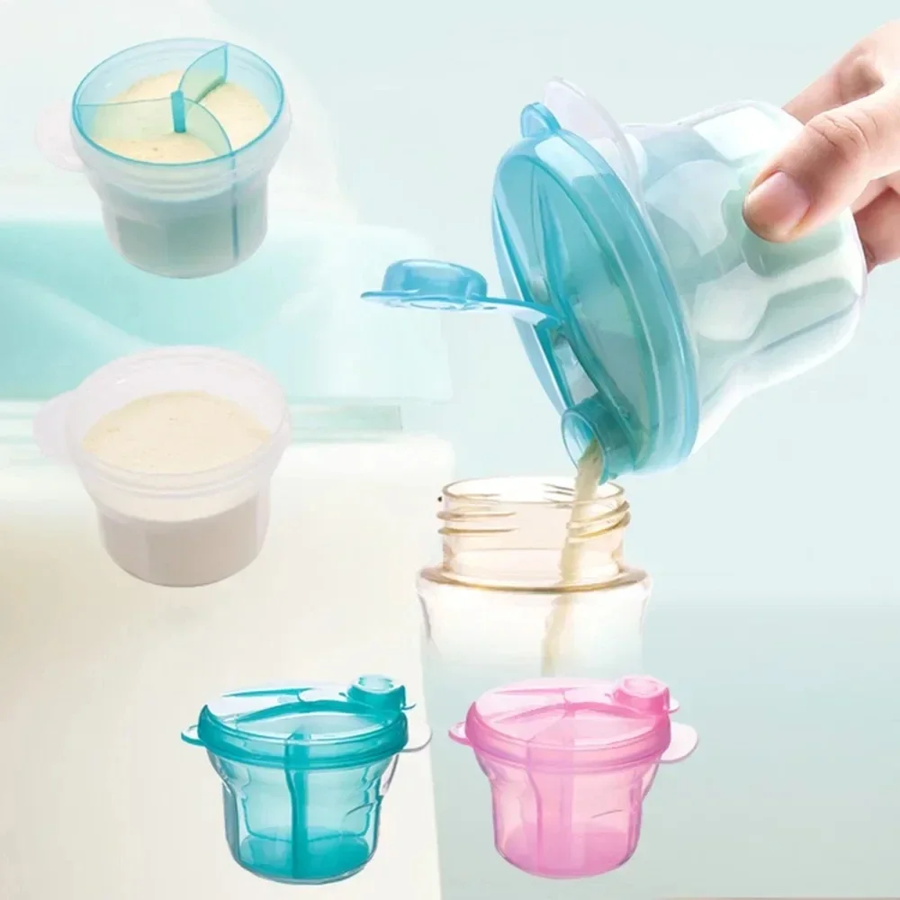 Baby Food Jars - 3-grid Portable Formula Dispenser for Infant