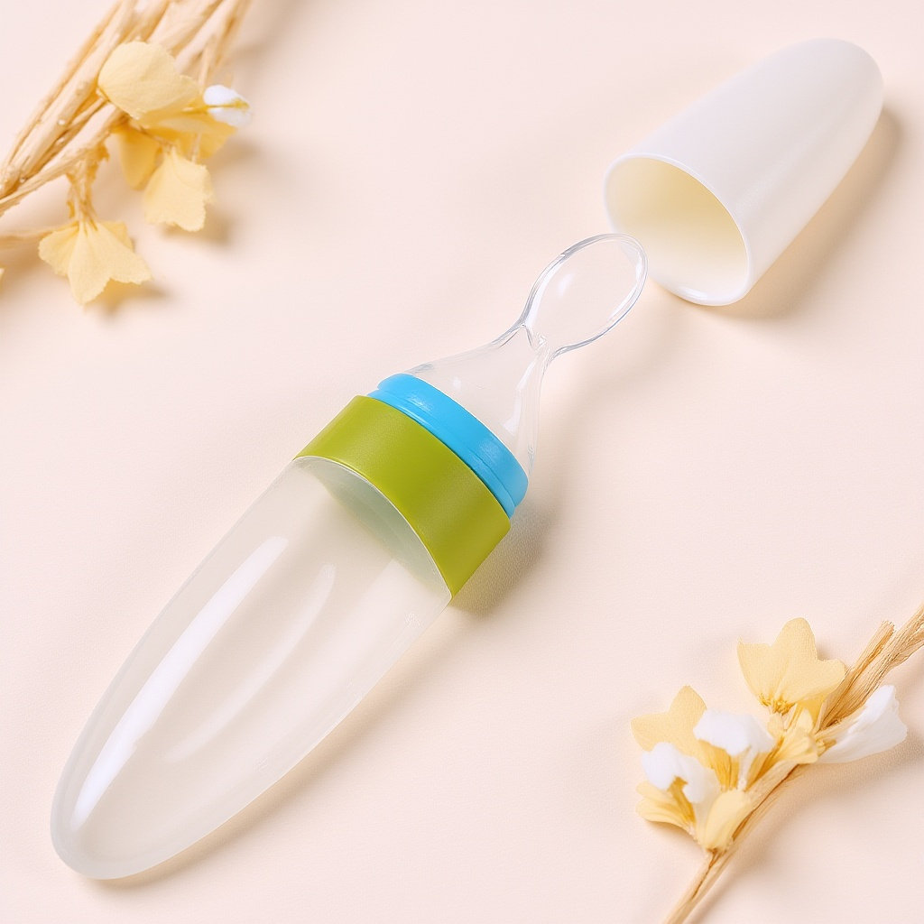 Baby Food Oatmeal - Silicone Baby Food Dispensing Spoon Soft