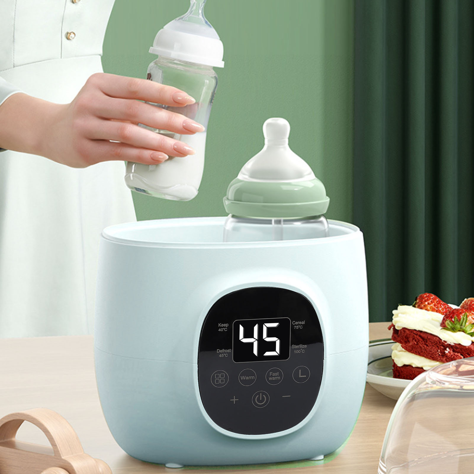 Baby Food Bottle - Baby Bottle Warmer 200W PP Multifunctional