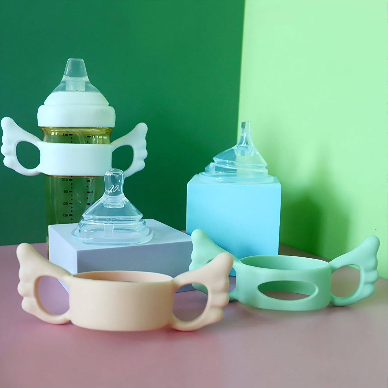 2pcs (Random-Color) Silicone H - Baby Food Bottle ulasan dan harga