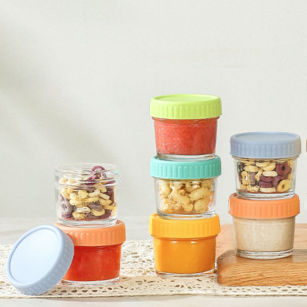 6pcs Mason Jar Glass Baby Food - Baby Food Jars ulasan dan harga
