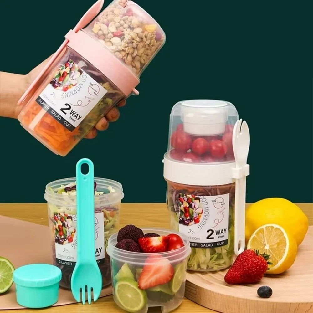 Portable Salad Cup Breakfast C - Baby Food Oatmeal ulasan dan harga