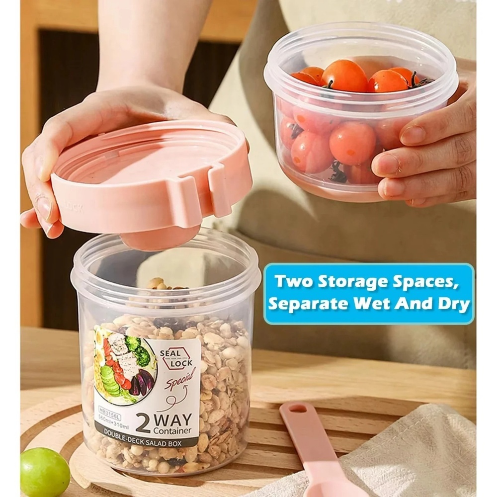 Portable Salad Cup Breakfast C - Baby Food Oatmeal ulasan dan harga
