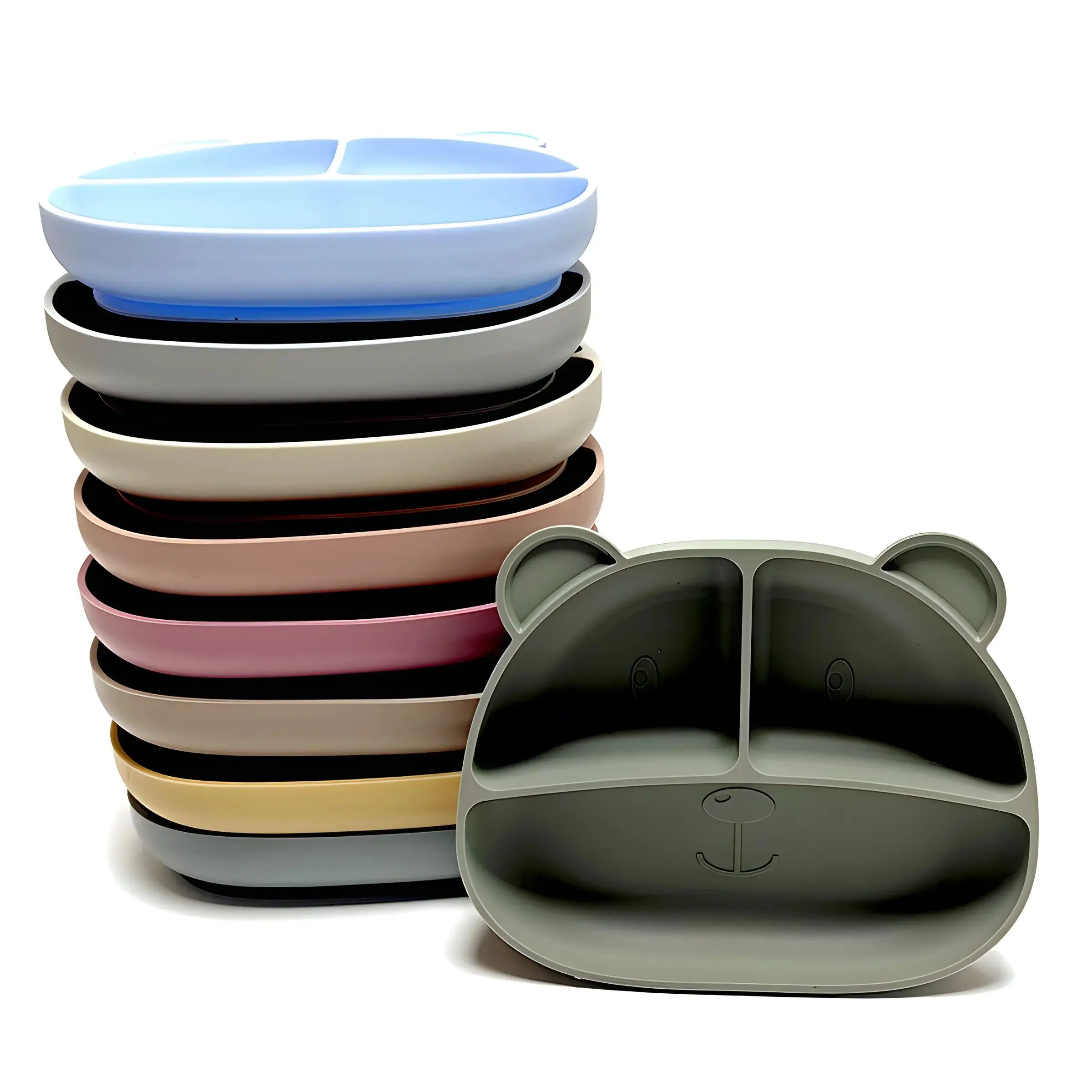 Children's Silicone Dinner Tra - Baby Food Diary ulasan dan harga