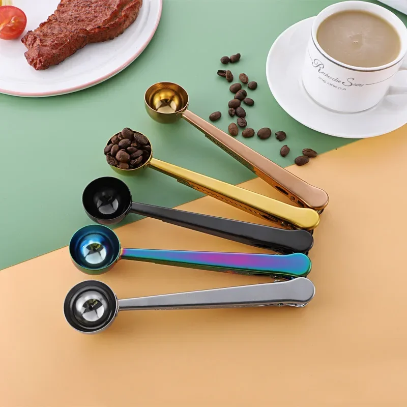 Coffee Spoon Clamp Stainless S - Baby Food Oatmeal ulasan dan harga