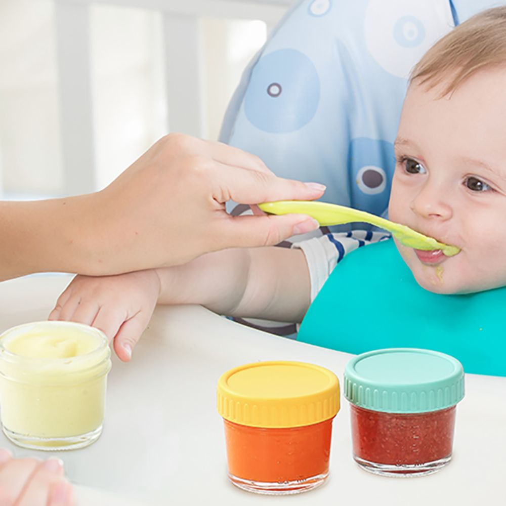 6pcs Glass Baby Food Jar Reusa - Baby Food Jars ulasan dan harga