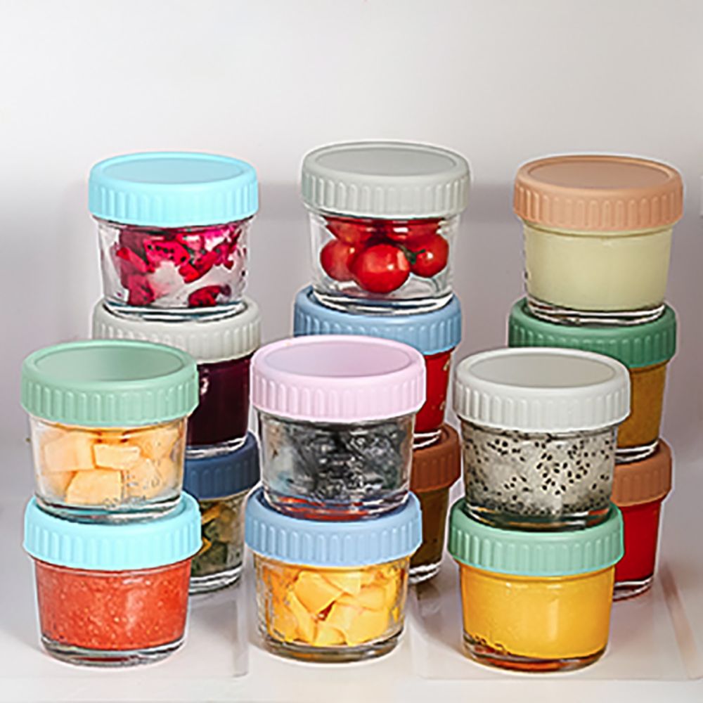 6pcs Glass Baby Food Jar Reusa - Baby Food Jars ulasan dan harga