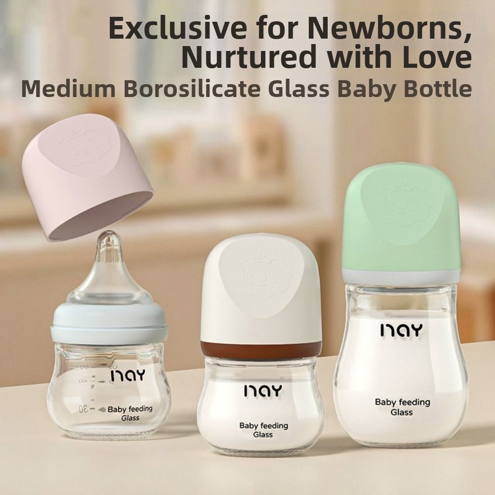 Glass Baby Bottle Anti-flatule - Baby Food Jars ulasan dan harga