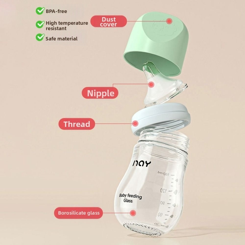 Glass Baby Bottle Anti-flatule - Baby Food Jars ulasan dan harga