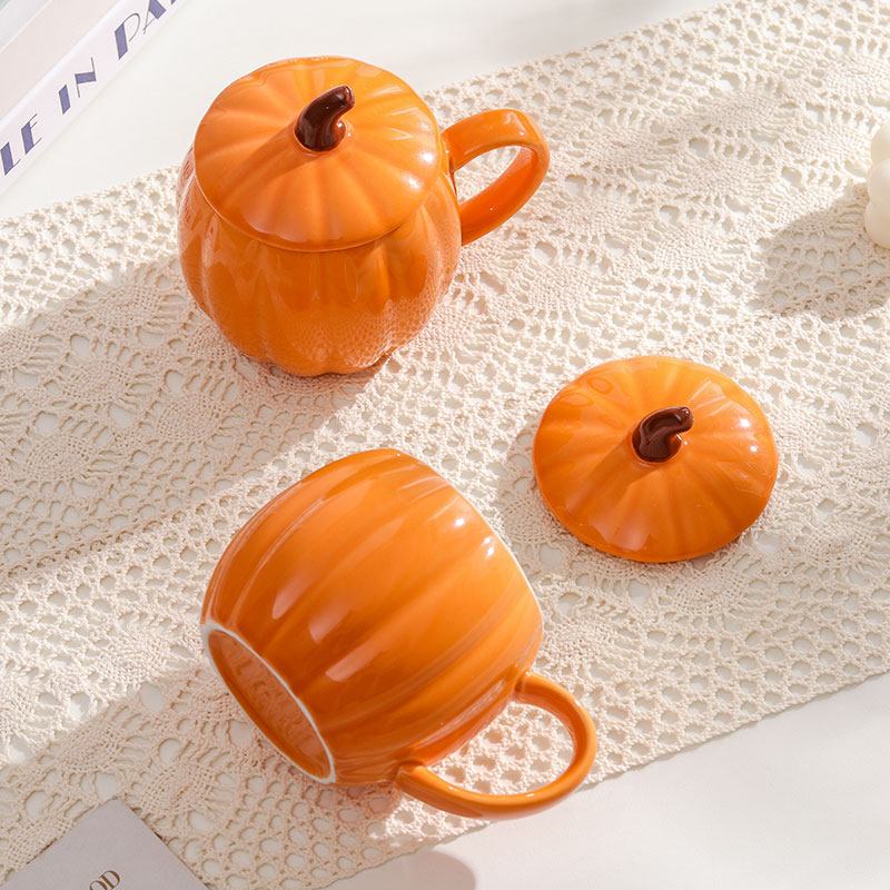 1/2 PCS Cute Pumpkin Ceramic M - Baby Food Oatmeal ulasan dan harga