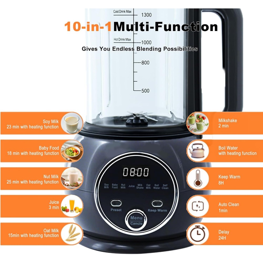 Ten in One Nut Milk Maker Hot  - Baby Food Oats ulasan dan harga