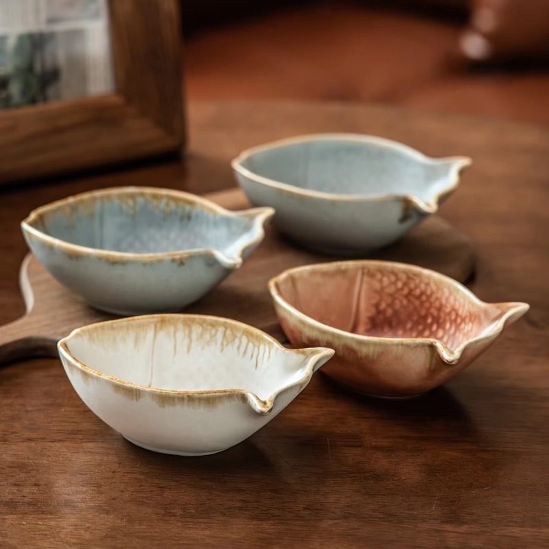 Creative Fish Shape Ceramic Bo - Baby Food In Restaurant ulasan dan harga