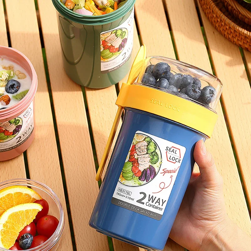 Bento Lunch Box Salad Oatmeal  - Baby Food Oatmeal ulasan dan harga