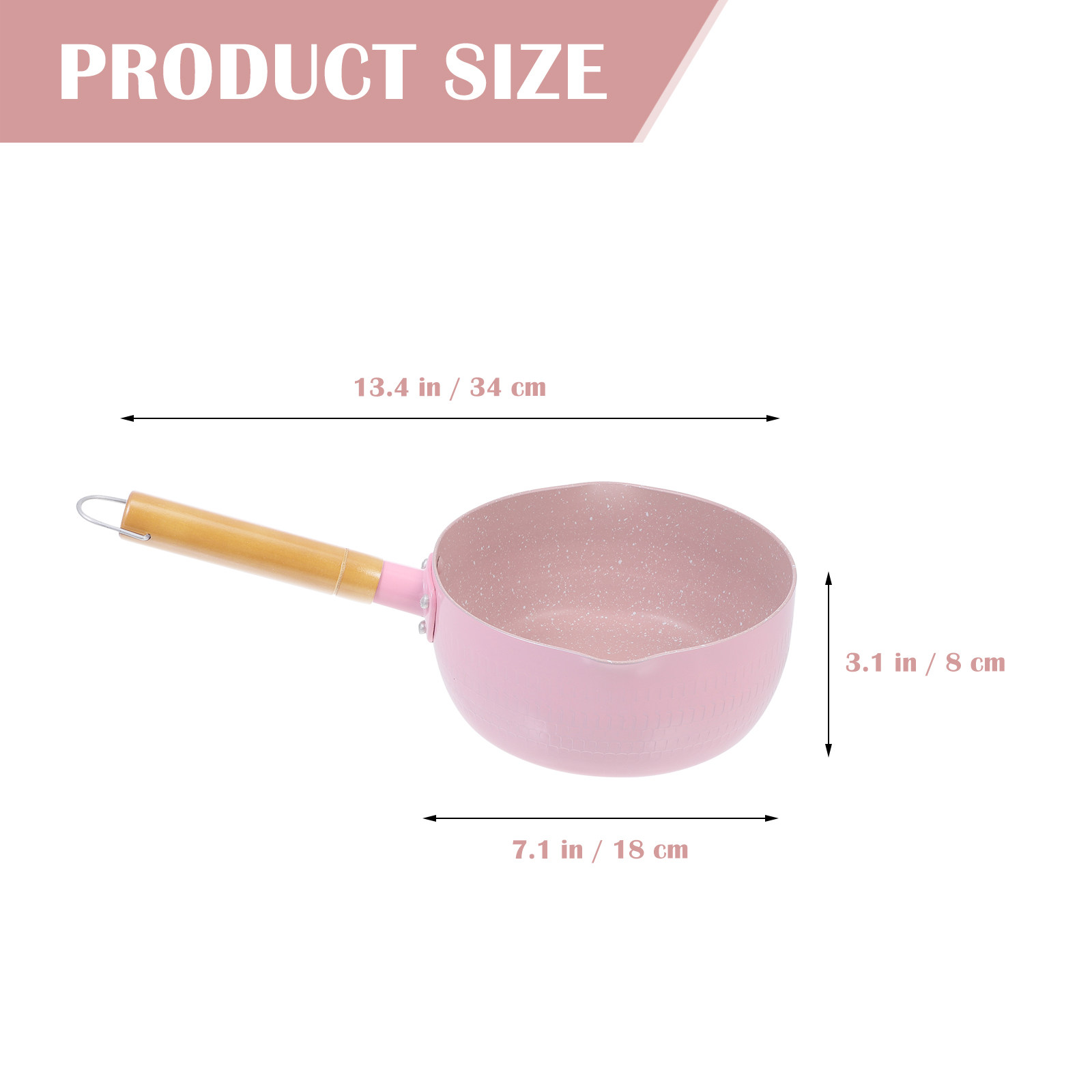 Wooden Handle Aluminium Milk P - Baby Food In Restaurant ulasan dan harga