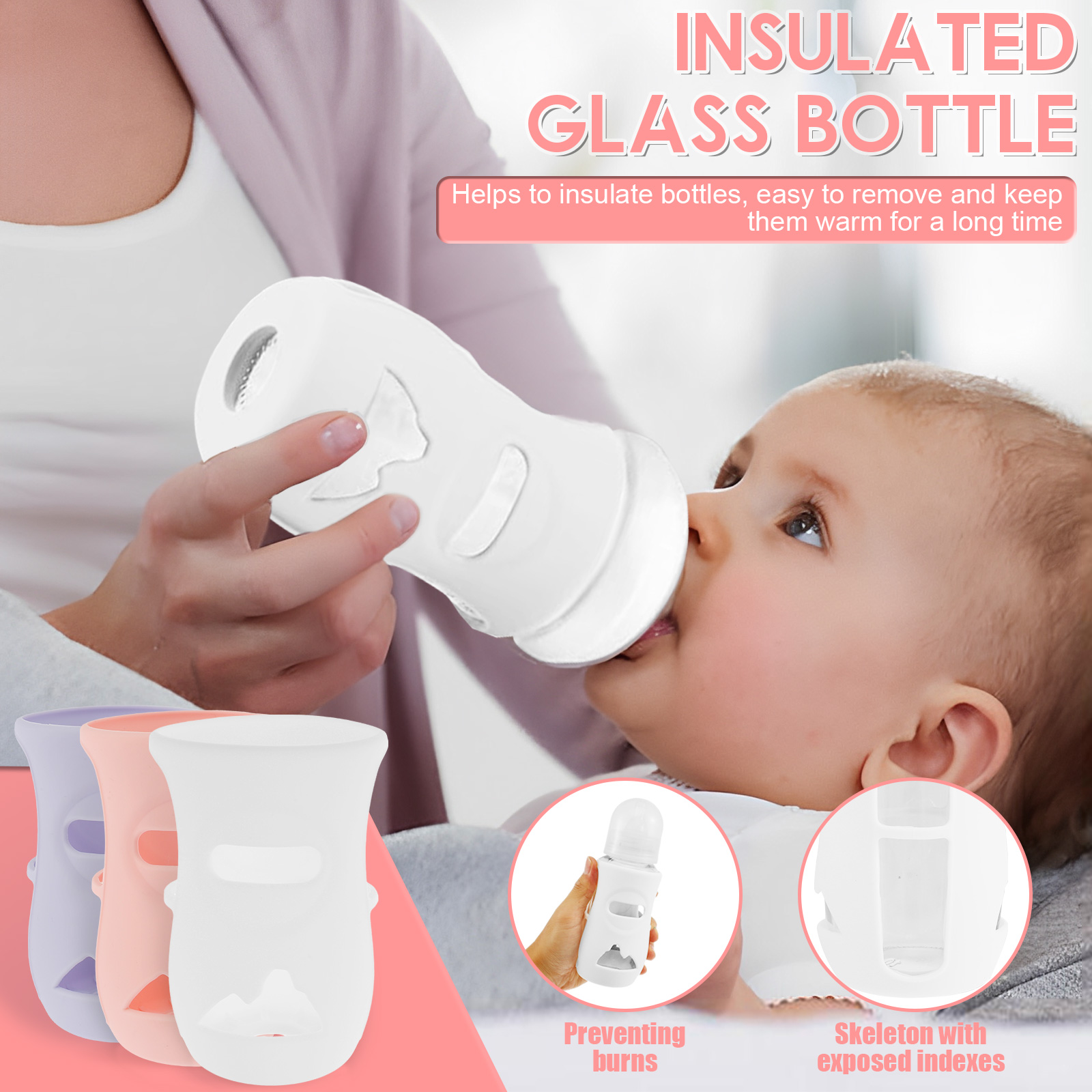 Silicone Sleeves Silicone Baby - Baby Food Jars ulasan dan harga