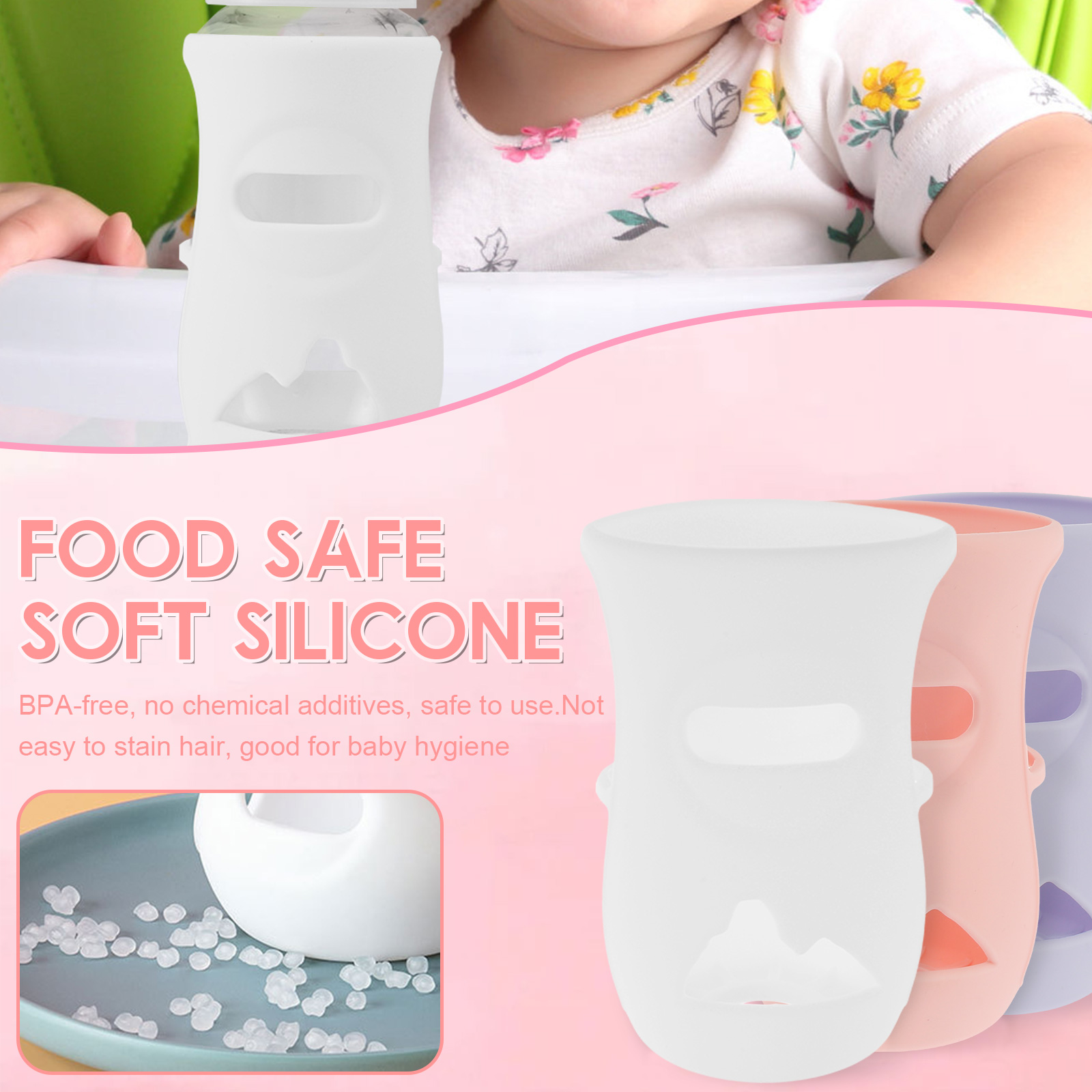 Silicone Sleeves Silicone Baby - Baby Food Jars ulasan dan harga