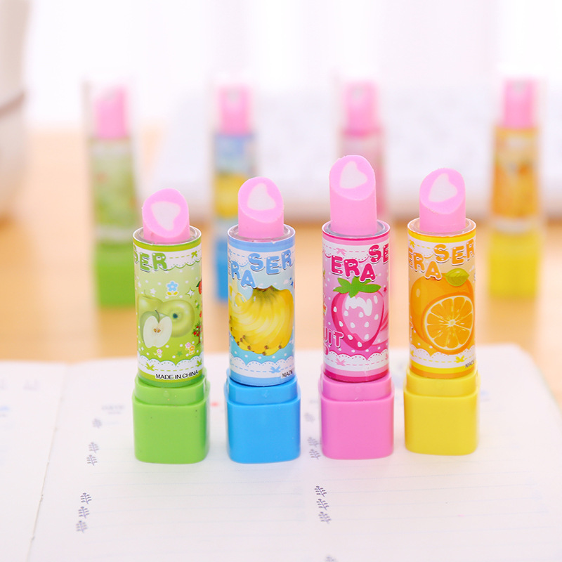 10Pcs Cartoon Fruit Lipstick S - Baby Food Fruits ulasan dan harga