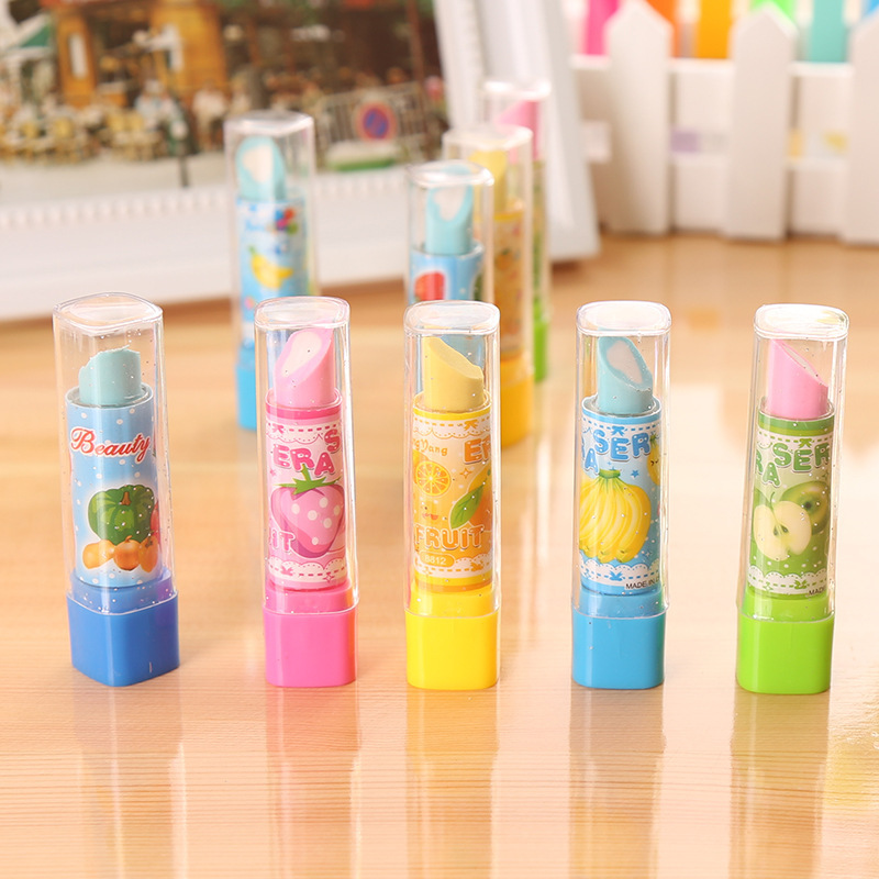 10Pcs Cartoon Fruit Lipstick S - Baby Food Fruits ulasan dan harga