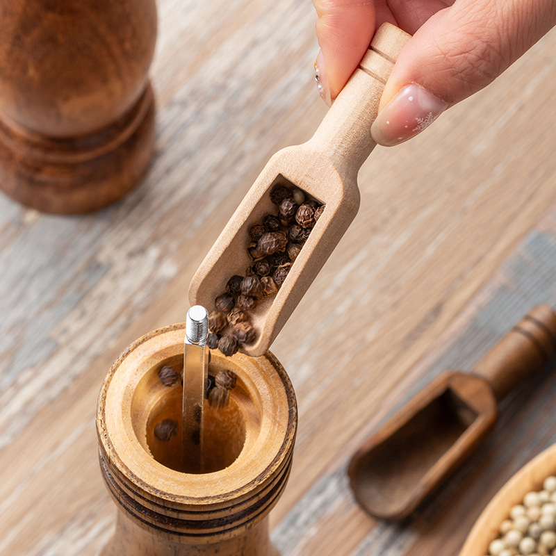 2/5PCS Wooden Coffee Scoop Set - Baby Food Oatmeal ulasan dan harga