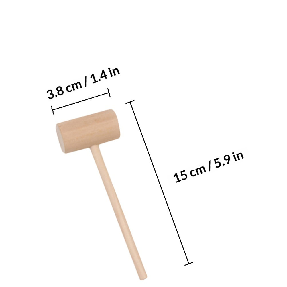 20Pcs Mini Wooden Hammers Soli - Baby Food In Restaurant ulasan dan harga