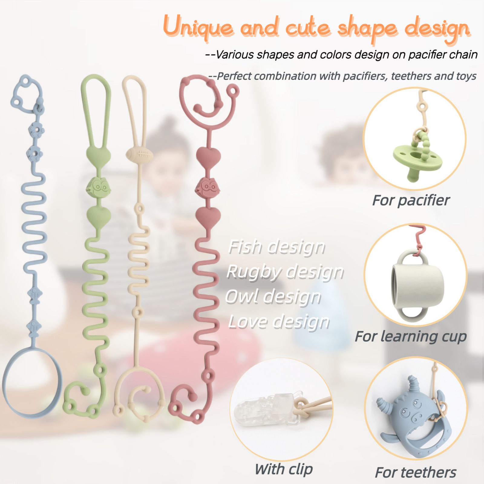 4-Piece Pack - Baby Toy Straps - Baby Food Bottle ulasan dan harga
