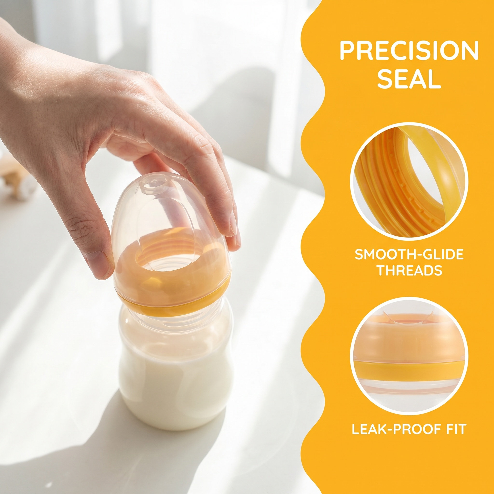 Baby Bottle Cap Wide Neck Oran - Baby Food Bottle ulasan dan harga