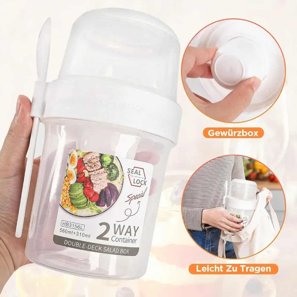 Salad Cup Breakfast Cups Porta - Baby Food Oatmeal ulasan dan harga