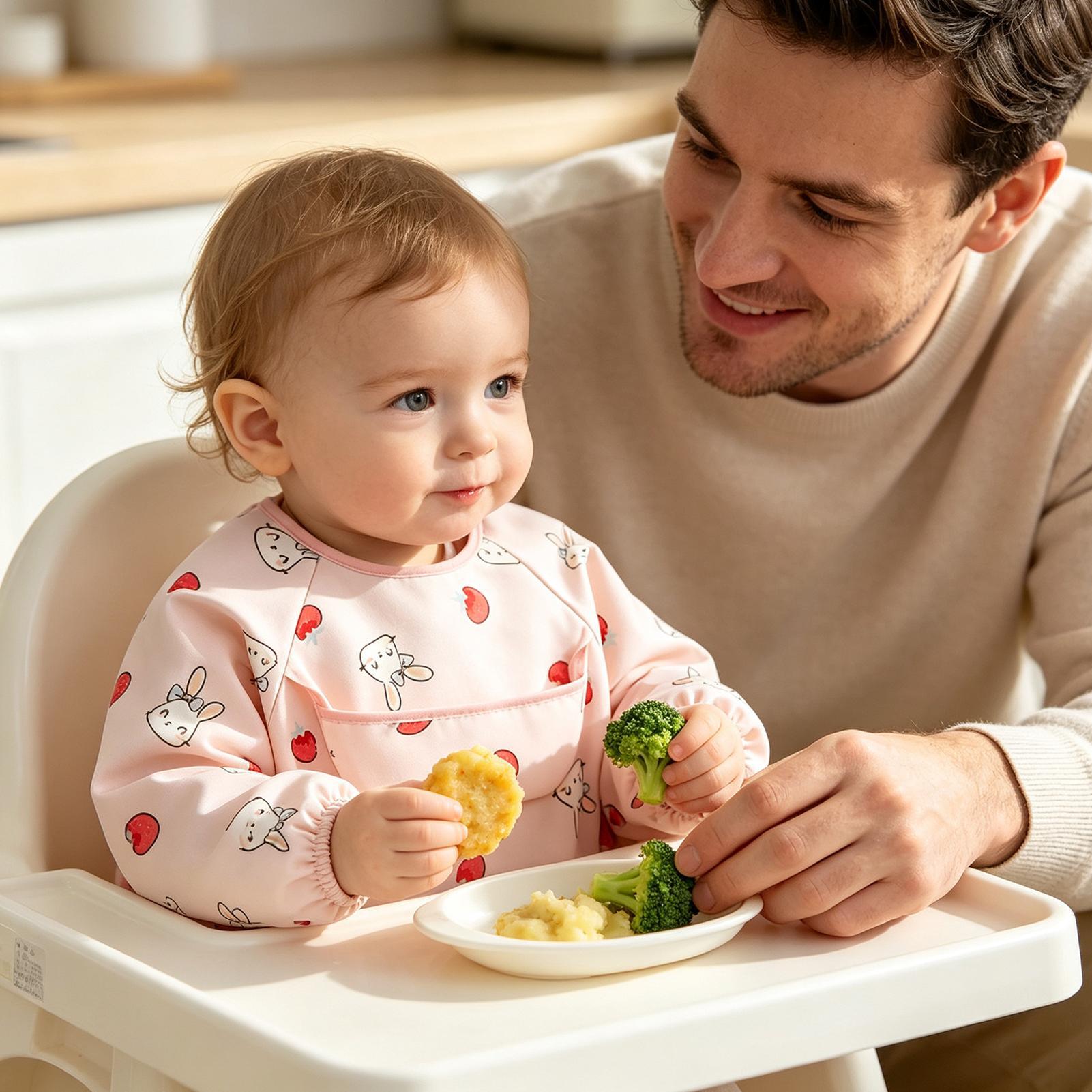 Feeding Smock Soft Adjustable  - Baby Food In Restaurant ulasan dan harga