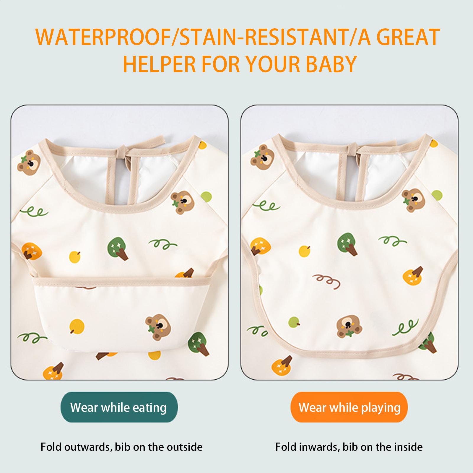 Child Smock Bib Soft Adjustabl - Baby Food In Restaurant ulasan dan harga