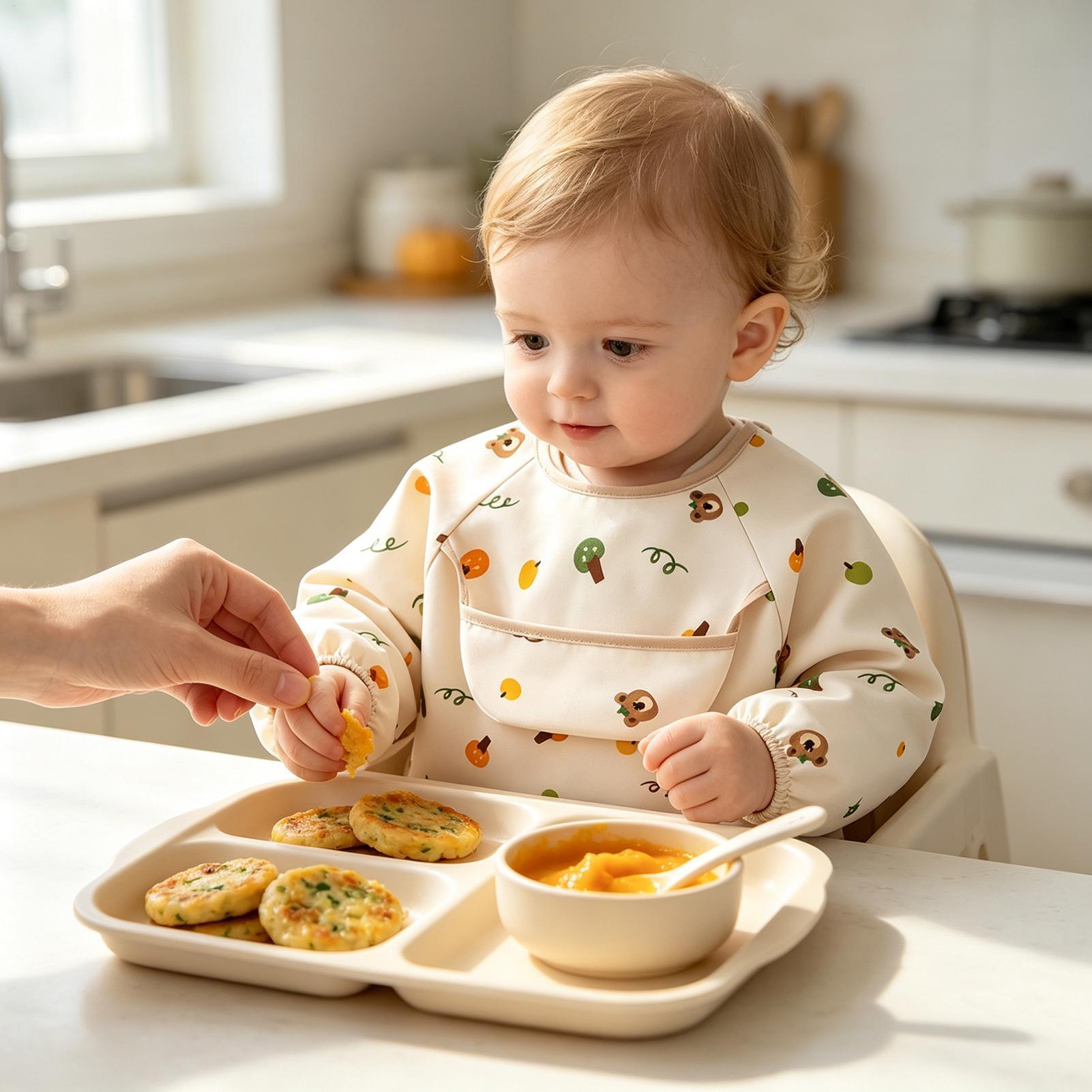 Child Smock Bib Soft Adjustabl - Baby Food In Restaurant ulasan dan harga