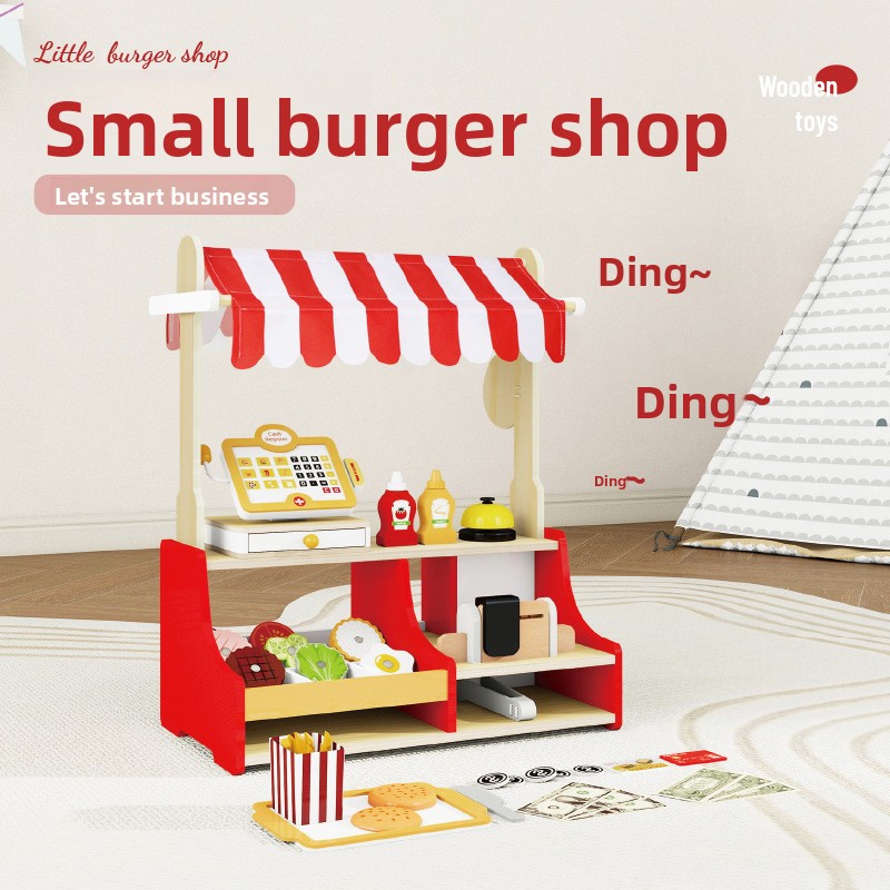 Children Toy Puzzle Wood Hambu - Baby Food In Restaurant ulasan dan harga
