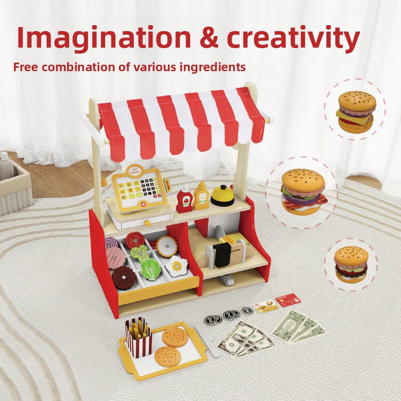 Children Toy Puzzle Wood Hambu - Baby Food In Restaurant ulasan dan harga