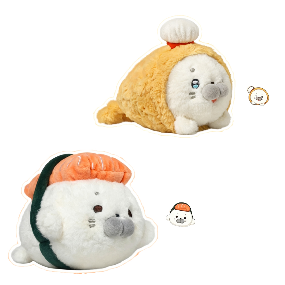 Fried Shrimp Seal Plush Toys F - Baby Food Shrimp ulasan dan harga