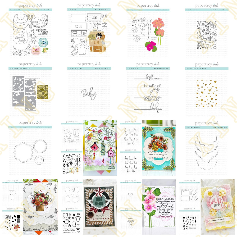 Metal Cutting Dies Stamps Sten - Baby Food Diary ulasan dan harga